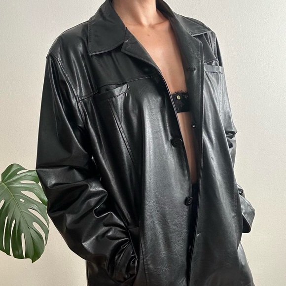 Vintage BC Ethic Outwear Black Leather Jacket - Picture 4 of 8